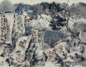 《桂子月中落》 纸本水墨 34×46cm 2008年