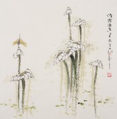 国画艺术品水墨花鸟画 著名花鸟画家