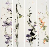 著名花鸟画家孙洪印水墨花鸟画国画艺术品 名人字画