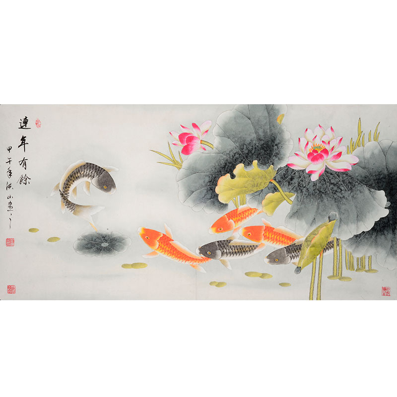 国家一级美术师张洪山作品 工笔画 国画 艺术品