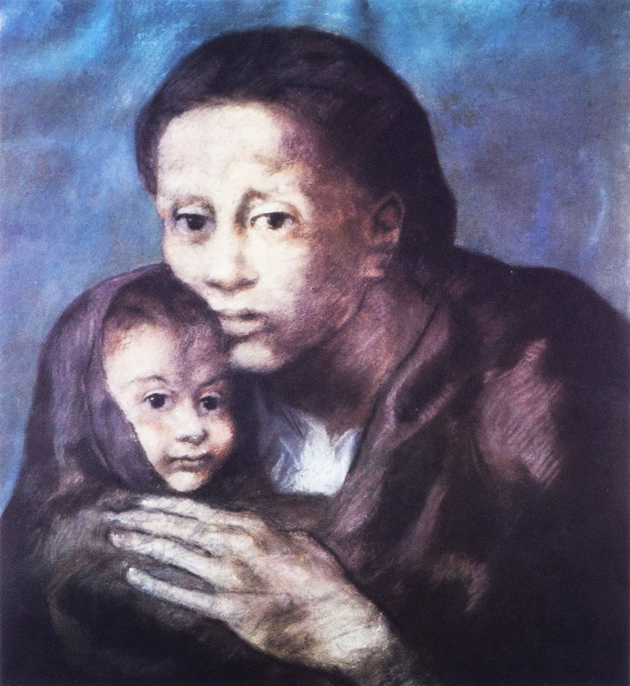 Mother and son 母与子
