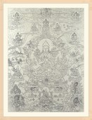 德格印经院藏传佛教木刻雕版唐卡版画格鲁派