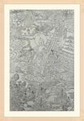 德格印经院唐卡版画木刻雕版释迦摩尼佛