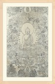 德格印经院唐卡版画木刻雕版释迦摩尼佛修行入定降魔成佛佛像