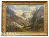 【欧洲油画】阿尔卑斯雪景 
