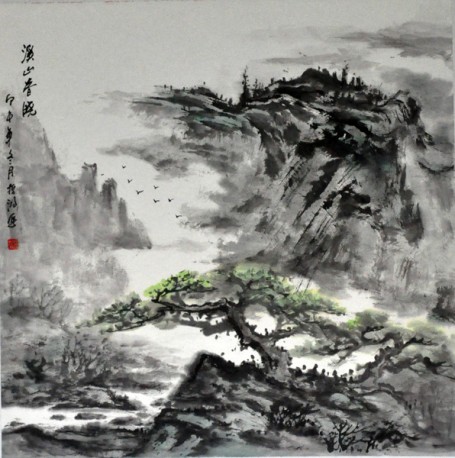 溪山春晓69x69cm