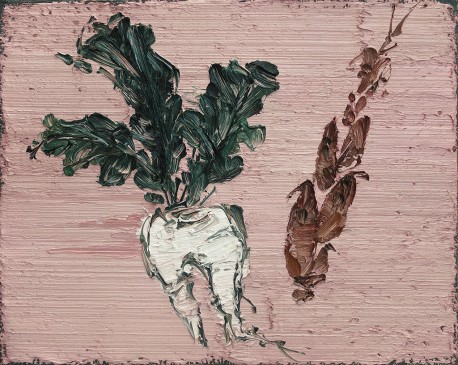 何森，萝卜冬笋，布面油画，40 x 50cm，2015