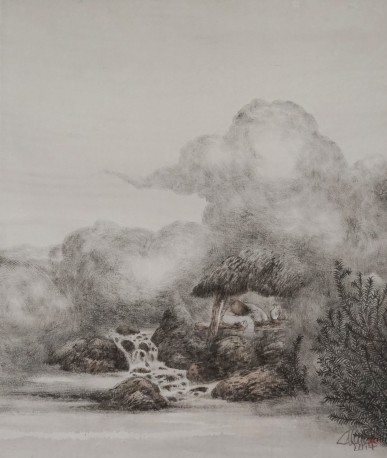 云道  纸本水墨  110×91cm  2015年  02