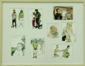 罗敏《清迈行之高尔夫环球梦想队》64×805cm 纸本水彩 2015