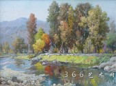 【朝鲜油画】小河边的美景