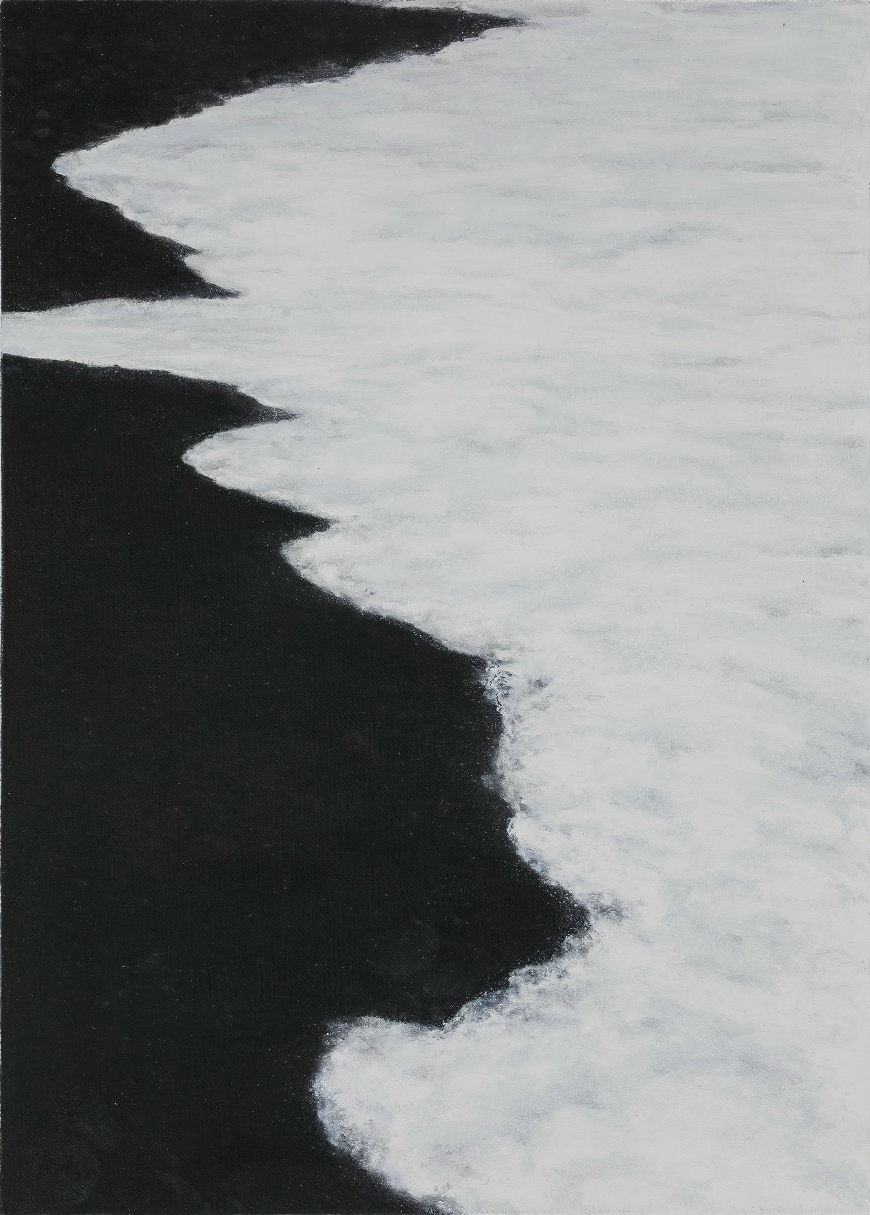 黄春风 《隐没空间的海岸线》 2015 布面油画 70x50cm