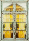 邻窗•圣堂 Neighbour\\\'s Window• Church 木、有机玻璃、金属、油彩 Wood, Plexiglass, Metal, Oil Color 150X107X11cm 2014,2
