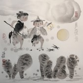 月夜图68CM X68CM