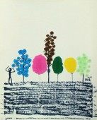 《我的色彩森林12》15×12cm 纸本水彩 2014