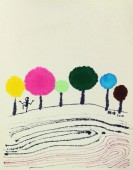 《我的色彩森林13》15×12cm 纸本水彩 2014