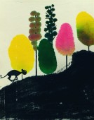 《我的色彩森林15》15×12cm 纸本水彩 2014