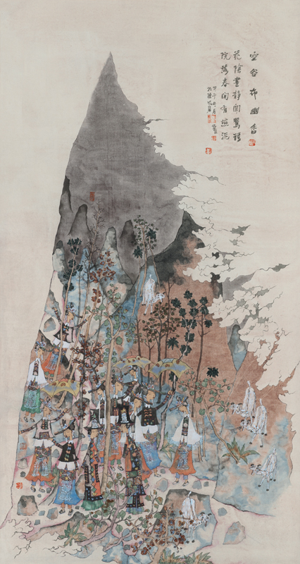 巴蜀风情—邓枫彩墨画新作展将于7月18日在黄河美术馆开幕