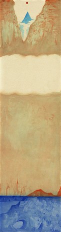 《心游--云水间系列作品之二》180x49cm 纸本设色 2014年