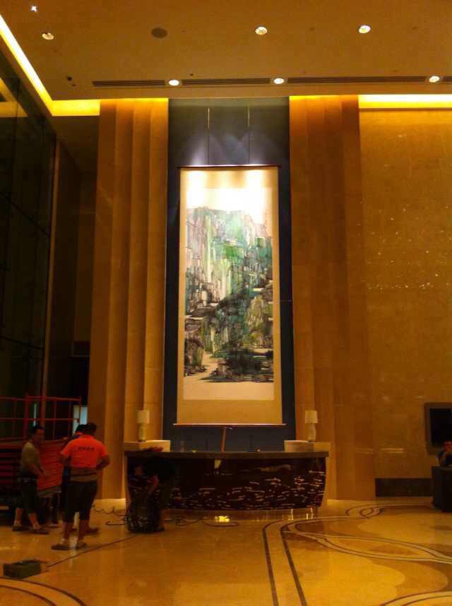 天津香格里拉大酒店大堂艺术品