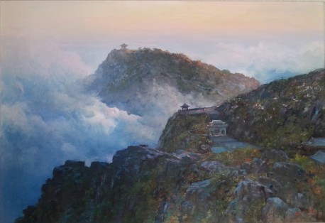 P6 洪石南（一级画家） 《泰山印象》 117×82cm  创作于2013年