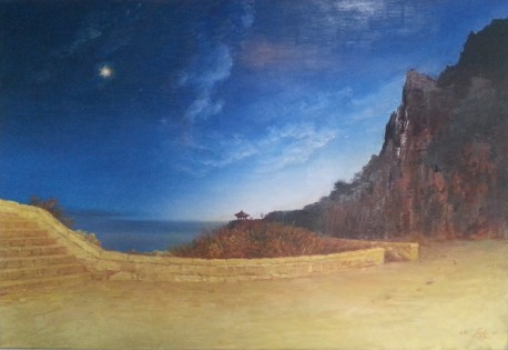 P7 洪石南（一级画家） 《泰山印象》 120×83cm  创作于2013年