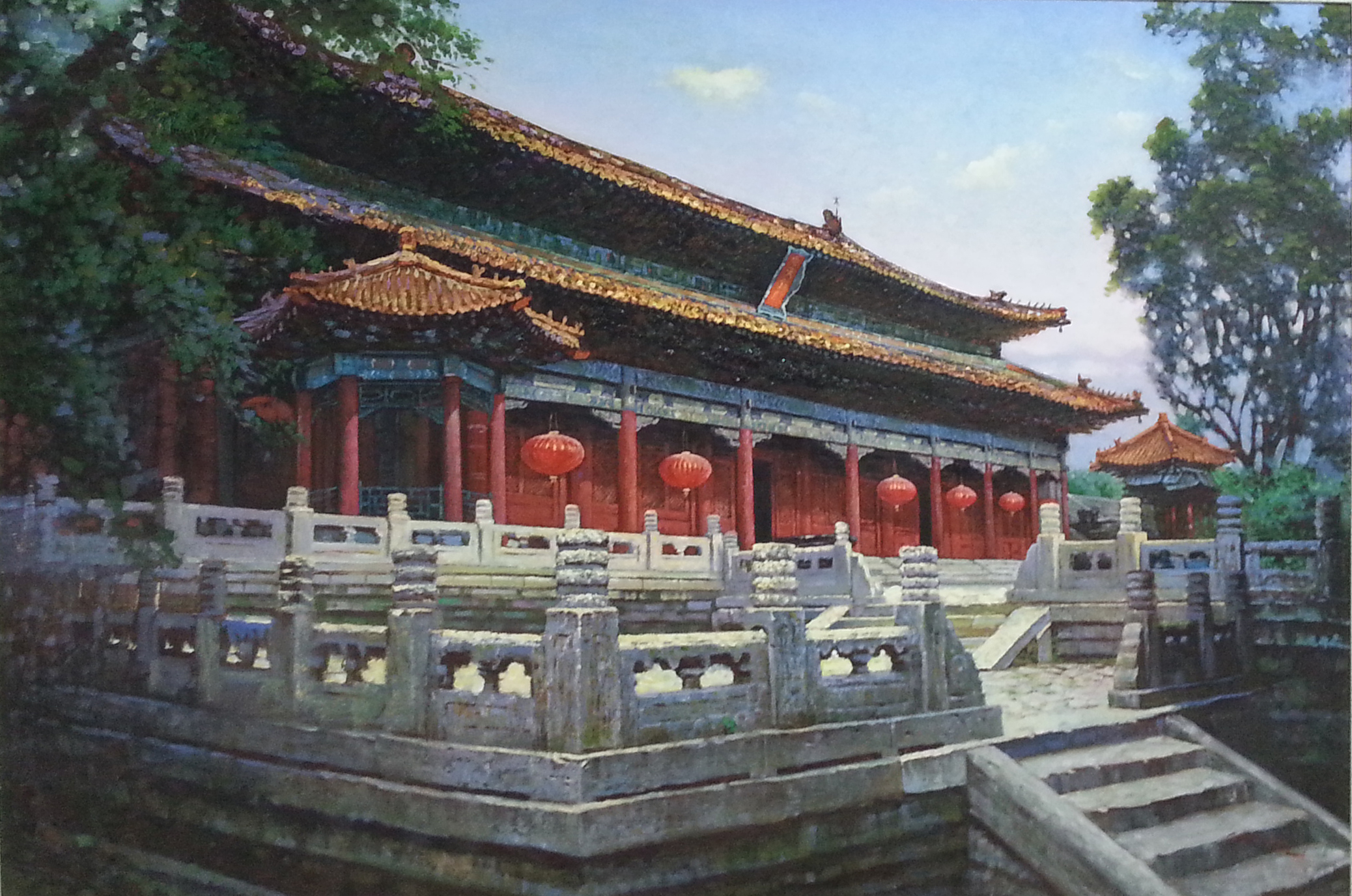 P18 方贤（一级画家） 《泰山岱庙》 143×96cm  创作2013年