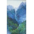 P27 李雪（一级画家） 《泰山十八盘全景》 100×160cm  创作于2013年