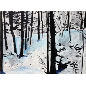 习作《冬日》油画，布面，60×80cm，2015年