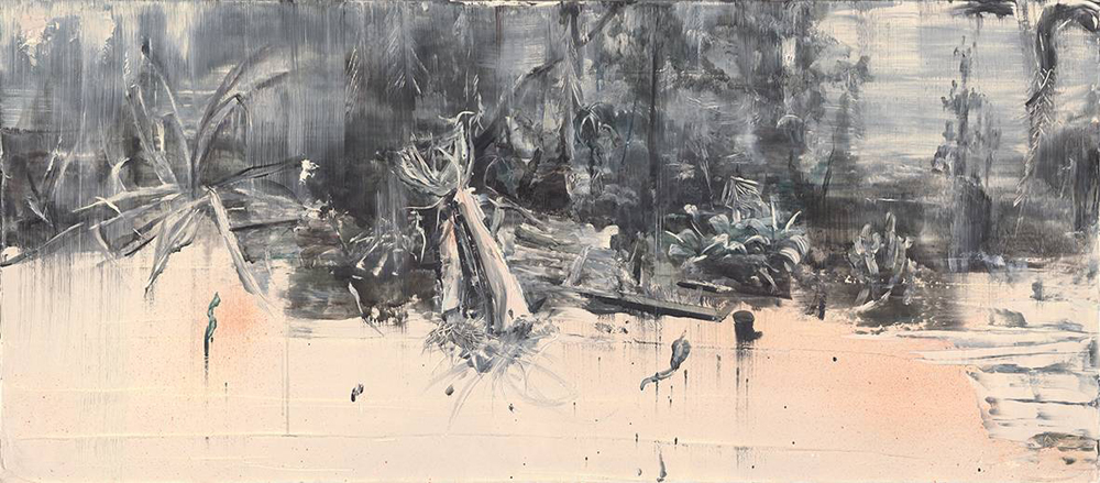 灌木 Shrubs 63X140cm布面油画 Oil on canvas 2013