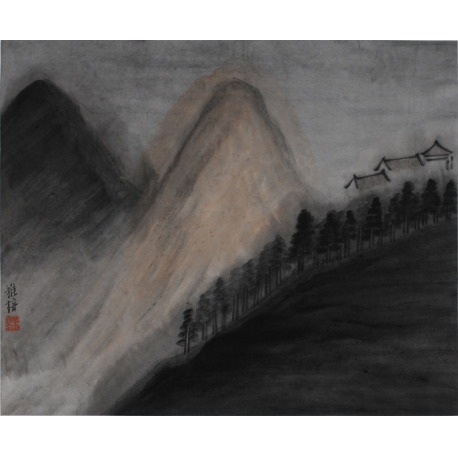 后山45x55cm2014年