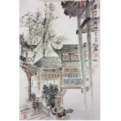 青城山天师洞45x68cm