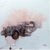 婚车 Wedding Car 100cm x 100cm