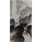 傅抱石--山水(精品)--1684