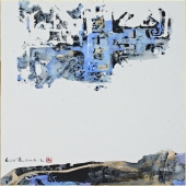 刘子建《昭质》纸本水墨 50×50cm  2014