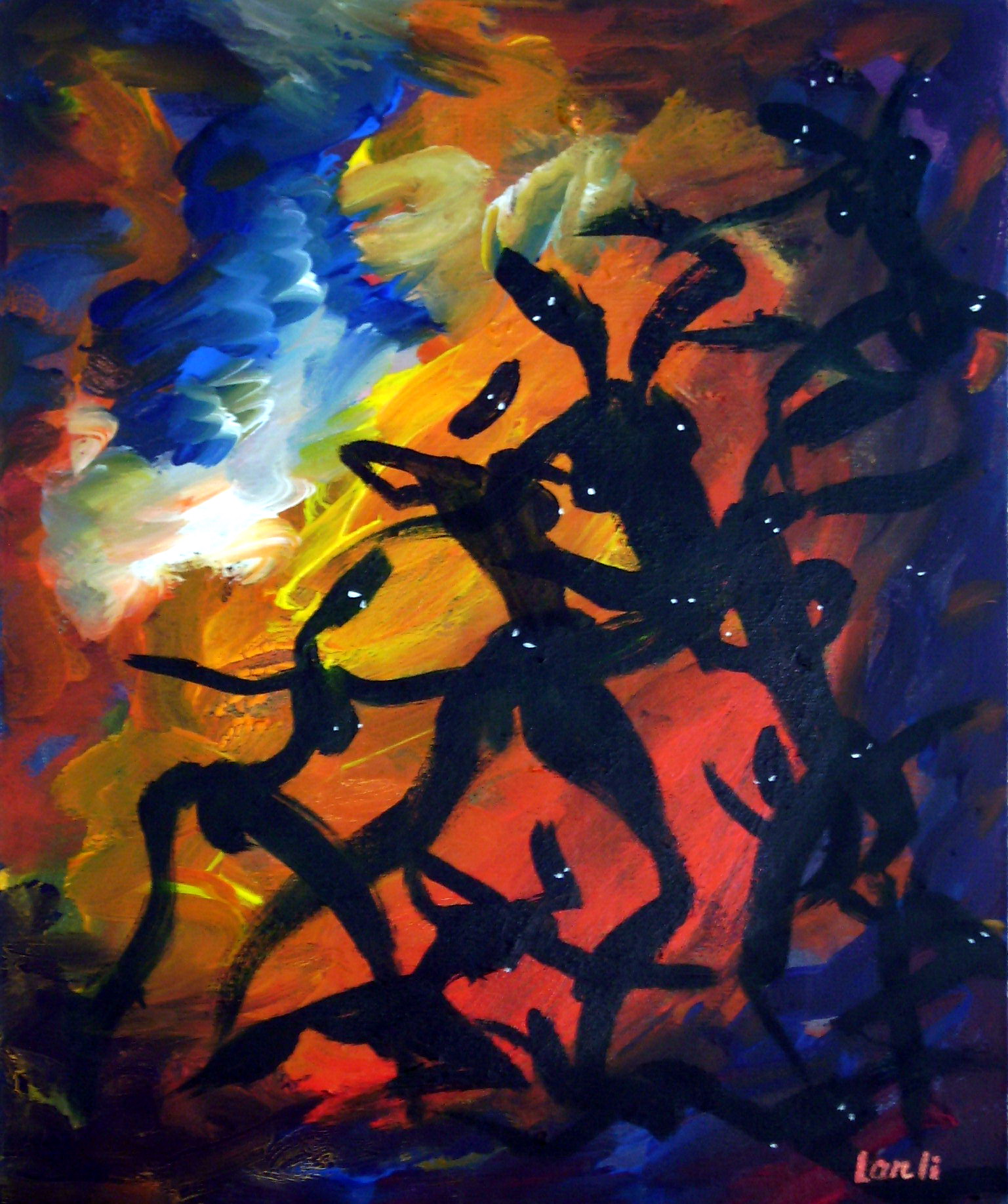 油画2-精灵（油画，40x60）