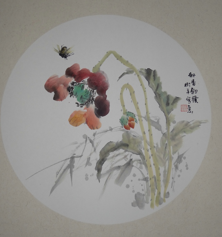 张淑平花鸟画小品郁香勃发