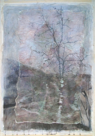 《雾里看树》综合材料作品2015