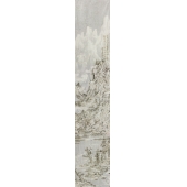 王天德《后山图-No15-MGT1230》宣纸 皮纸 墨 焰 186×35.8cm