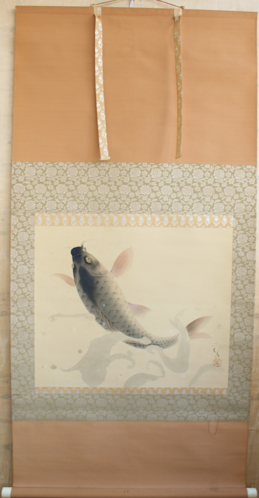 川端龙子-鲤鱼图-怡静斋画廊