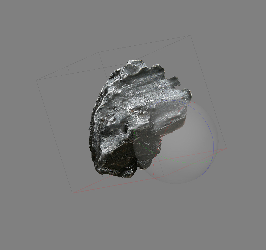 Our stay in oblivion I, scans of Meteorite sculpture (in production) from the series Vanishing Points (2015)
