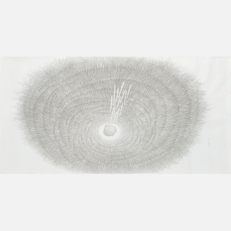 陳念慈, 光 • 漣漪,Ink on Paper, 69x139cm, 2015