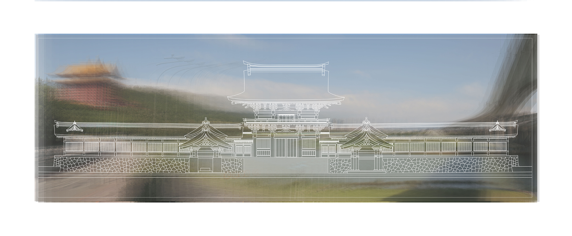 台灣神宮檔案重構計劃：南神門與基隆河畔