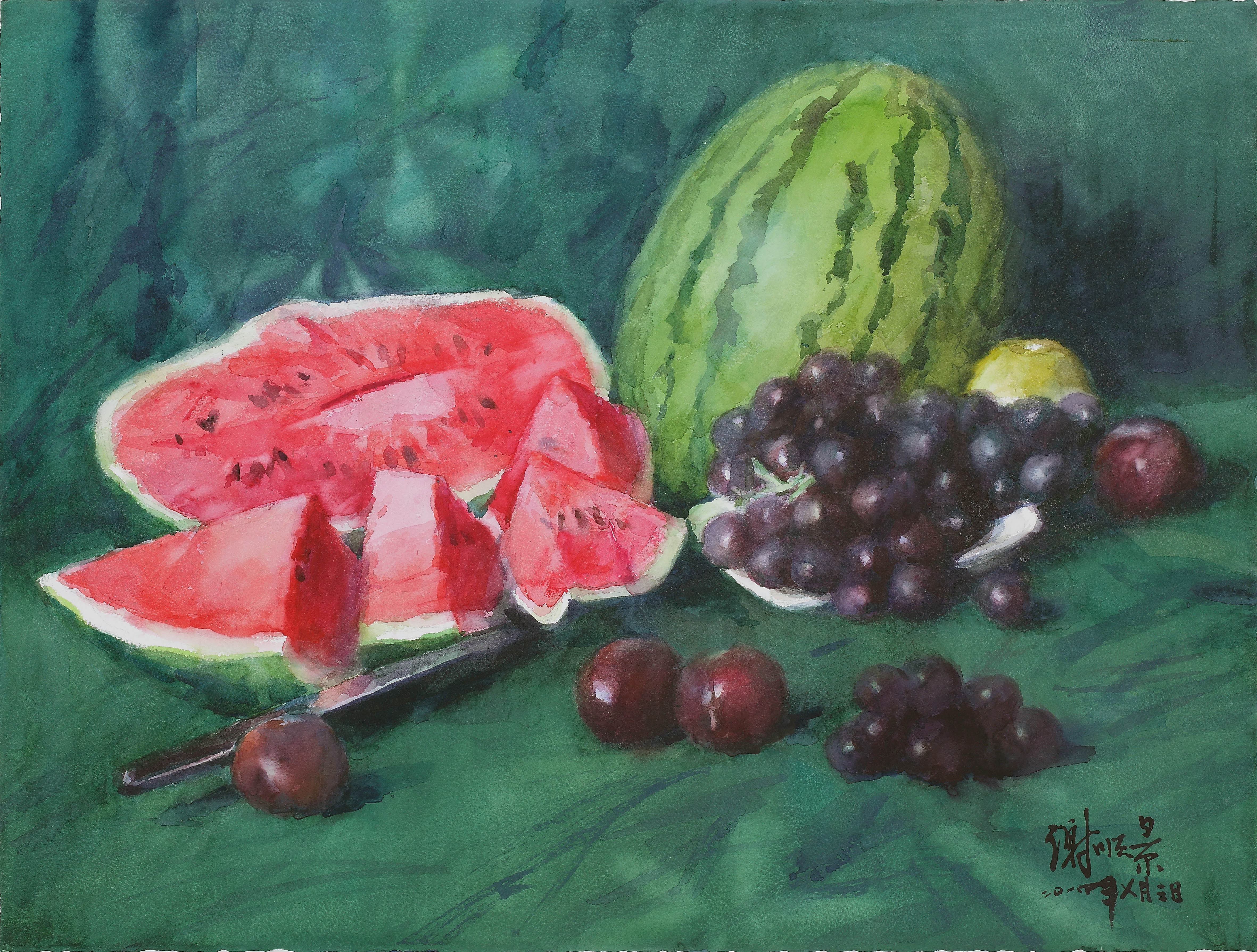 彩铅+水彩草莓（有步骤）|纯艺术|绘画|粉沫亭亭 - 原创作品 - 站酷 (ZCOOL)