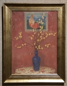 俄罗斯油画《蓝花瓶》