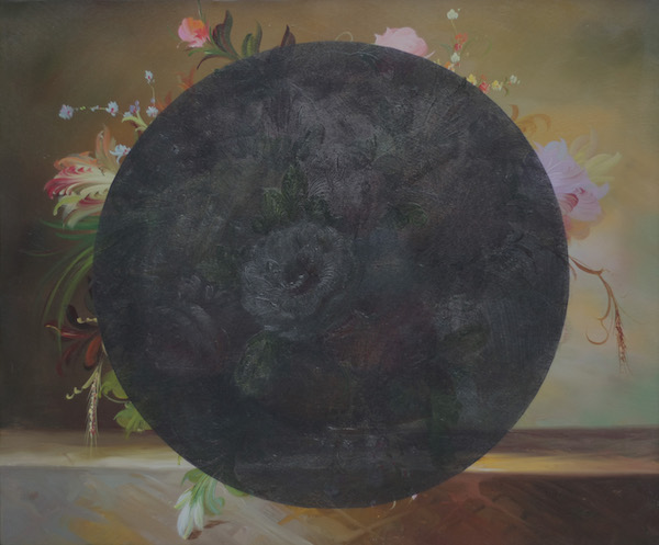 circle01 现成油画 铅笔 木框 