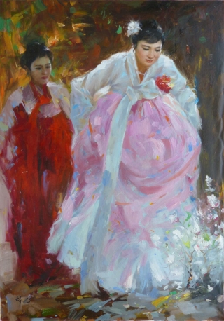 【朝鲜油画】新娘