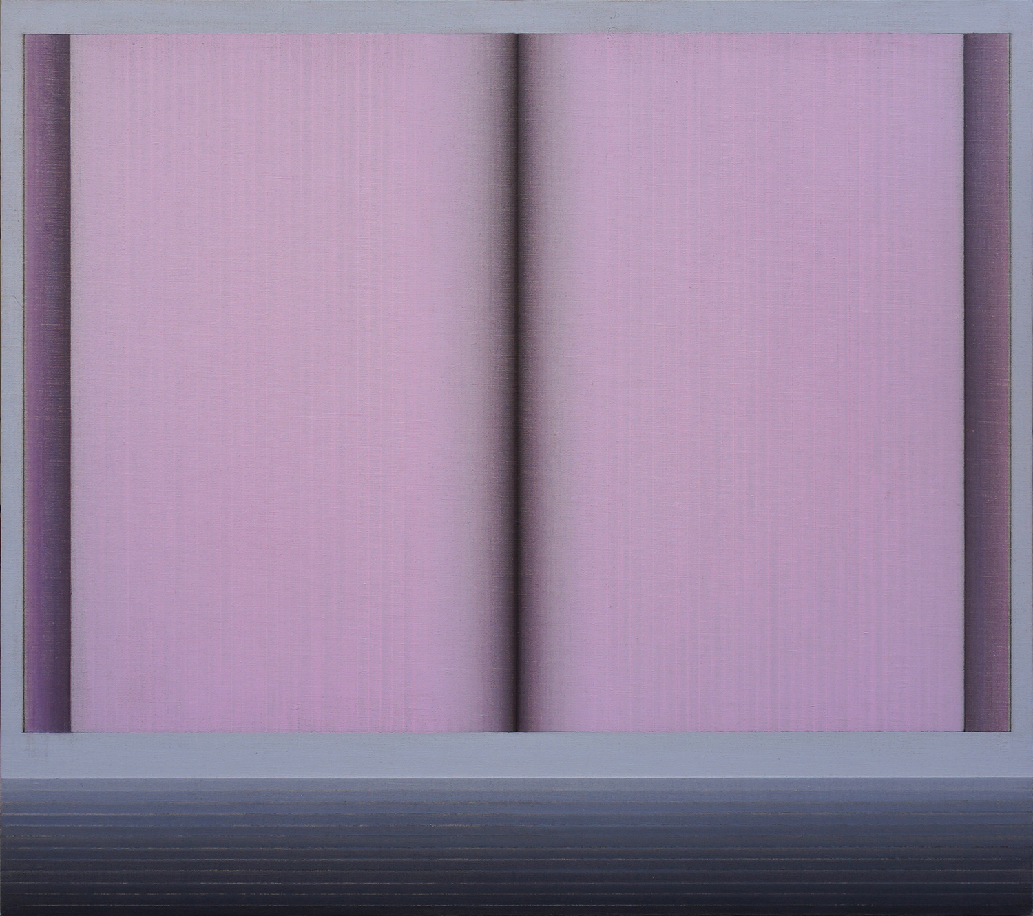 鞠方 地平线·一页肌肤2 布面油画 80×90cm 2015