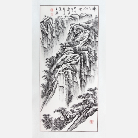 沈式焦墨画-1