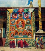 西藏组画-雪顿节