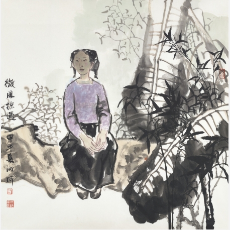 孙成河  微风掠过  68cmX68cm  2014年